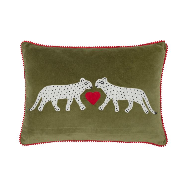 Kissen White Leopard