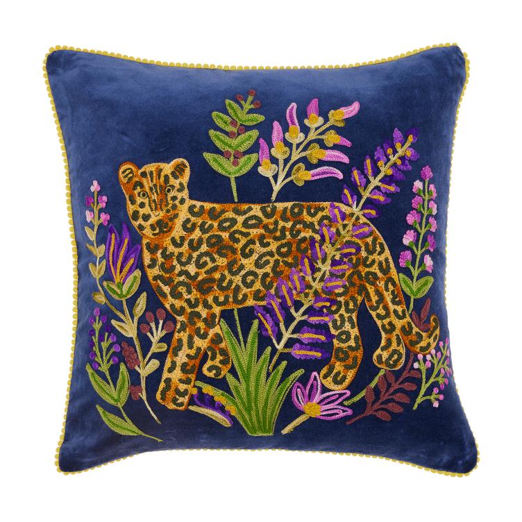 Kissen Flower Leopard