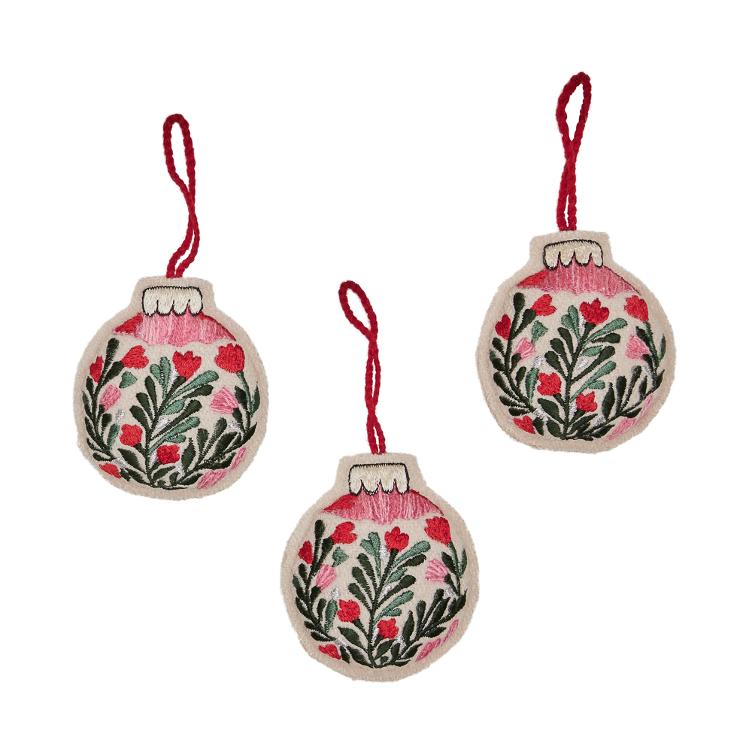 Hänger Folklore Bauble 3er Set