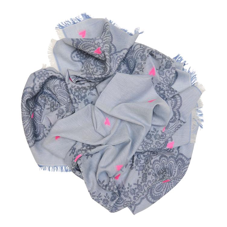 Schal Jacquard Hearts