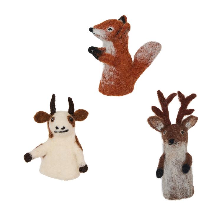 Fingerpuppen The Brown Gang 3er Set