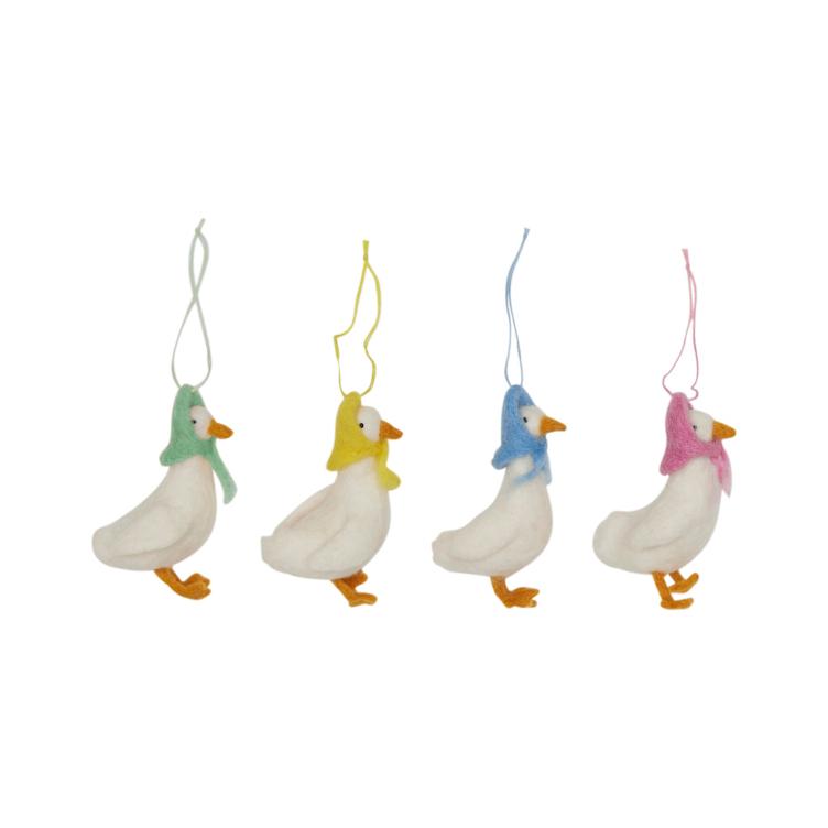Filz Hänger Lady Duck 4er Set