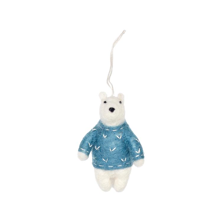 Filz Hänger Papa Polar Bear