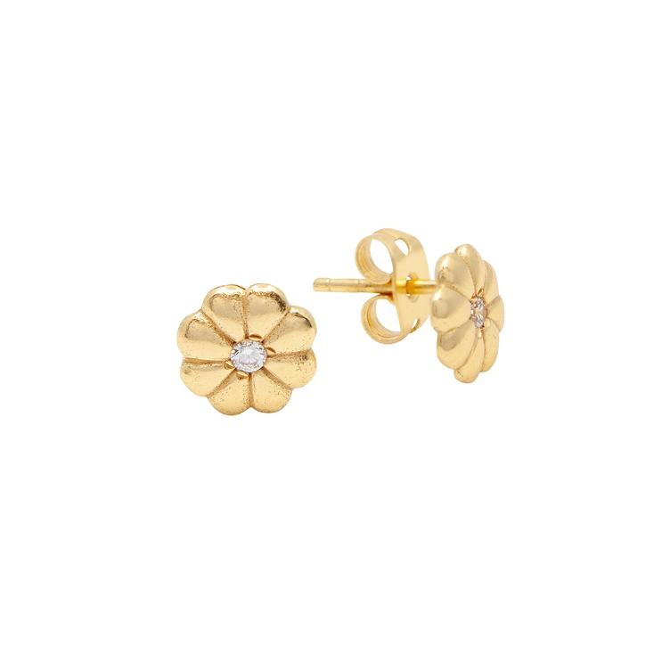 Ohrstecker Zirconia Flower