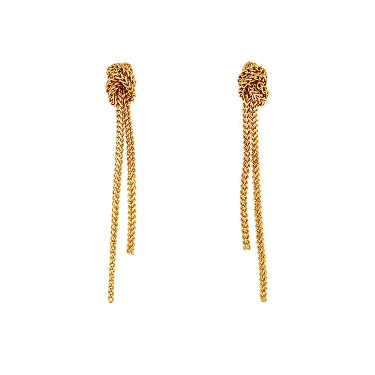 Ohrstecker Knotted Chain