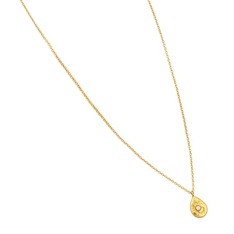 Halskette Zirconia Drop