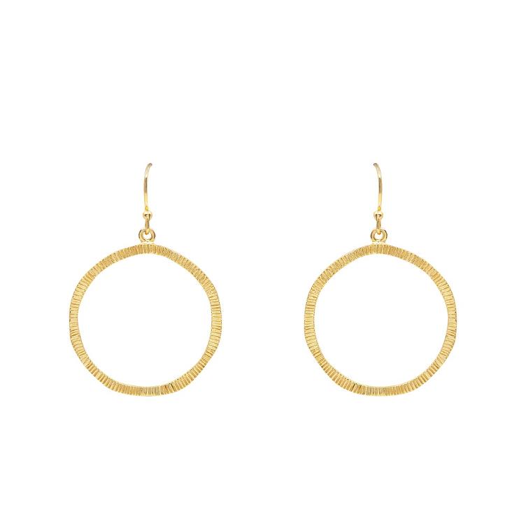 Ohrringe Hammered Circle