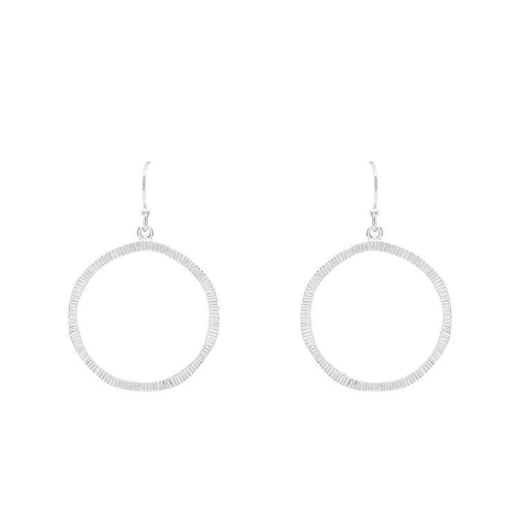 Ohrringe Hammered Circle