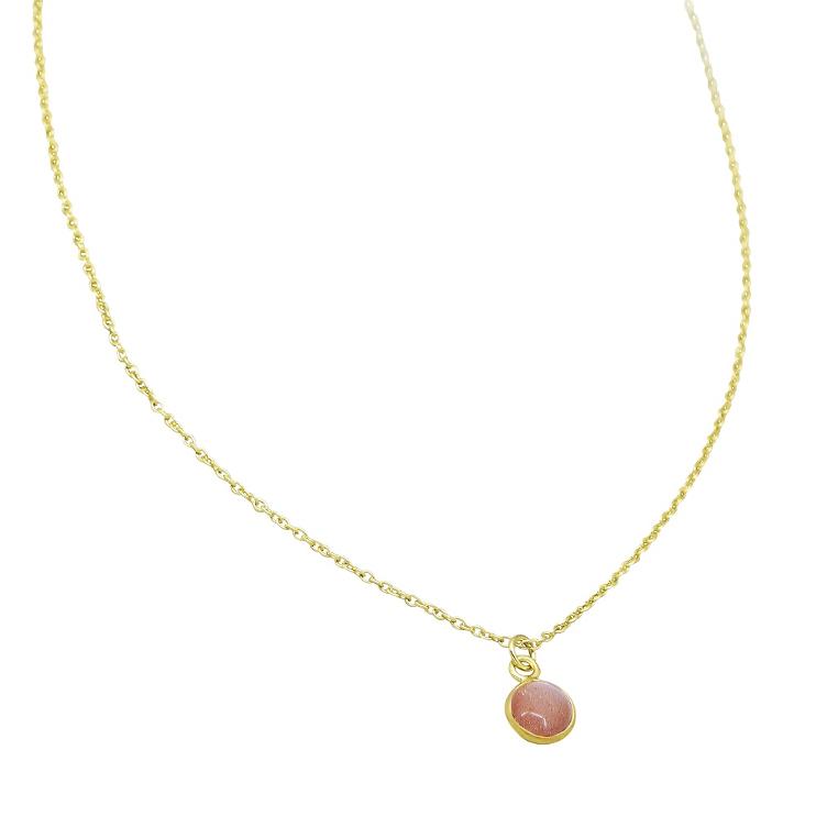 Halskette Round Cabuchon Stone