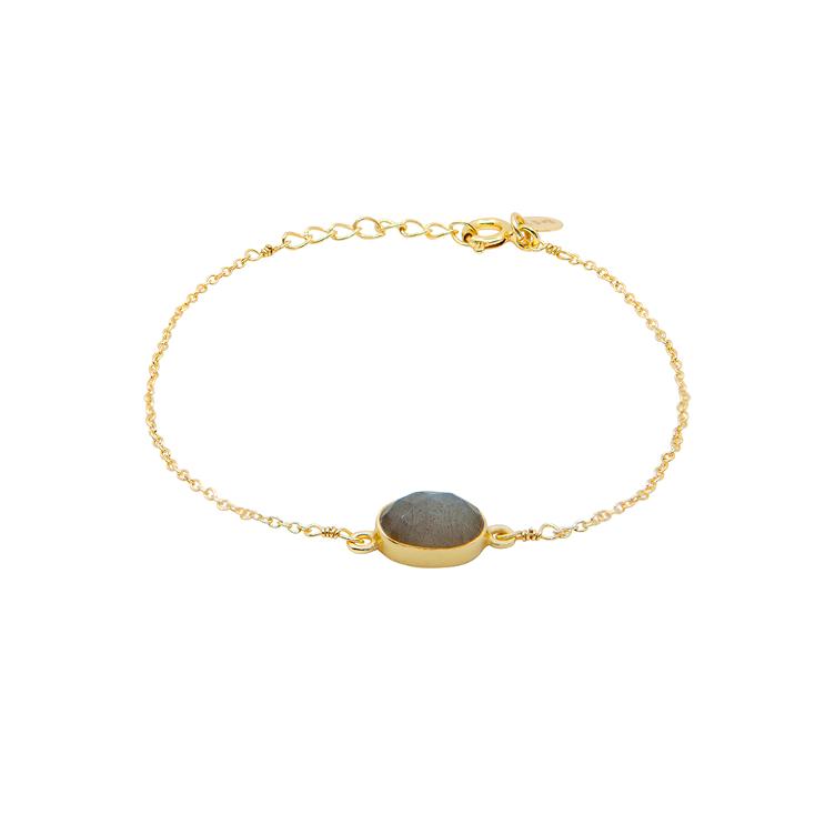 Armband Facetted Oval Stone