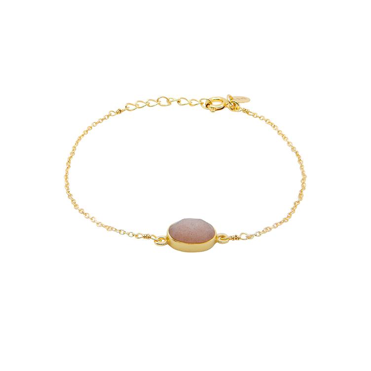 Armband Facetted Oval Stone