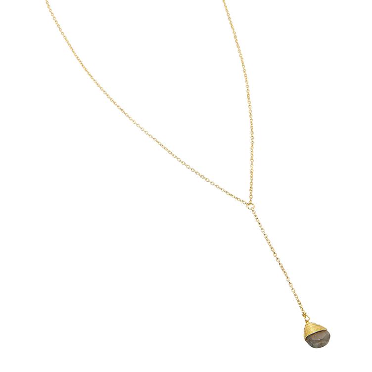 Halskette Hatted Drop Stone