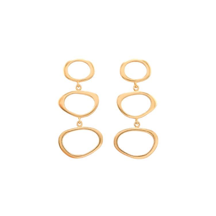 Ohrstecker Triple Oval