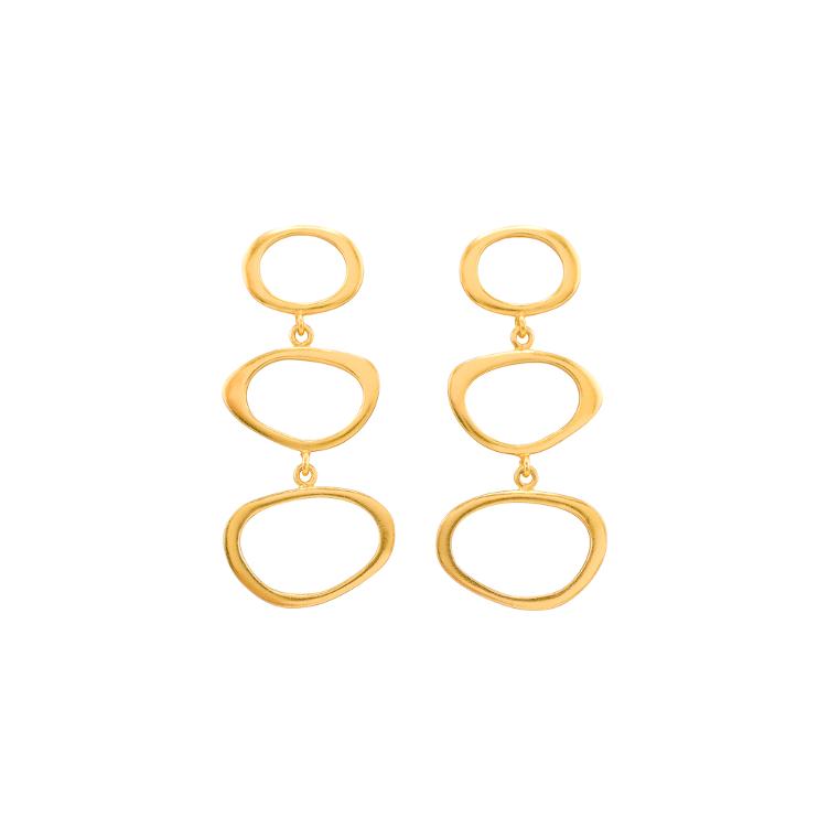 Ohrstecker Triple Oval
