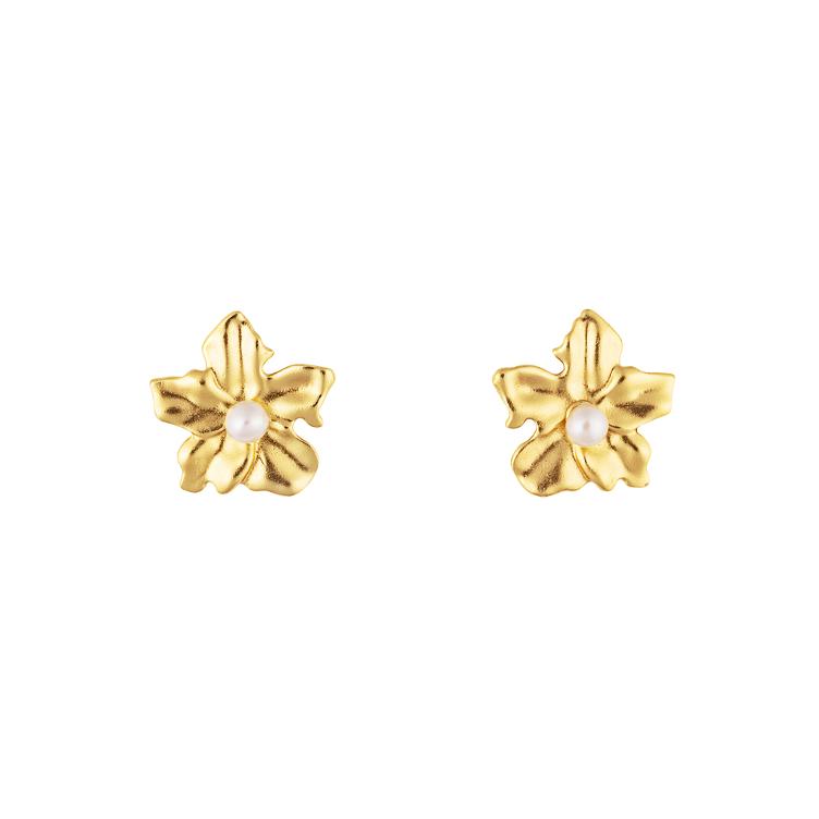 Ohrstecker Flower Pearl