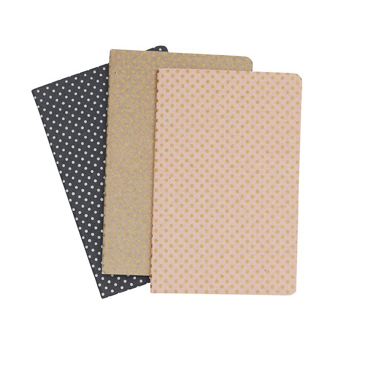 Notizbuch Dots, 3er Set