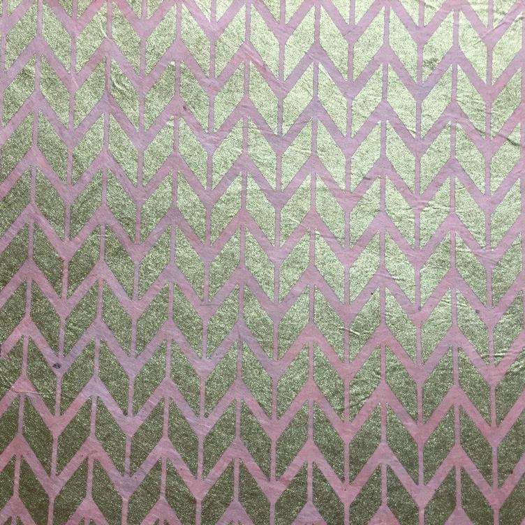 Papier Lampenschirm klein Chevron - 0