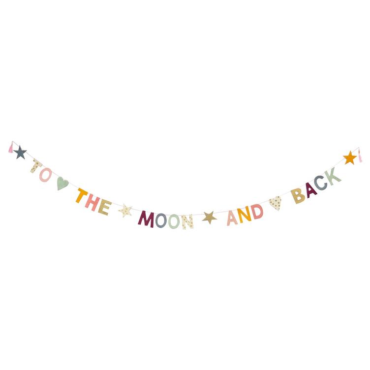 Papiergirlande To The Moon And Back