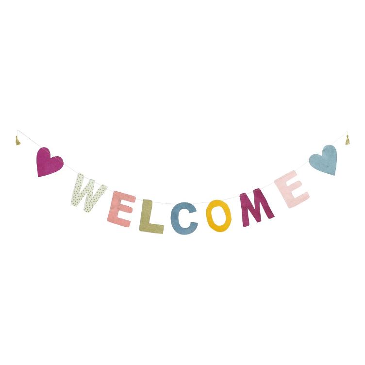 Papiergirlande XL Welcome