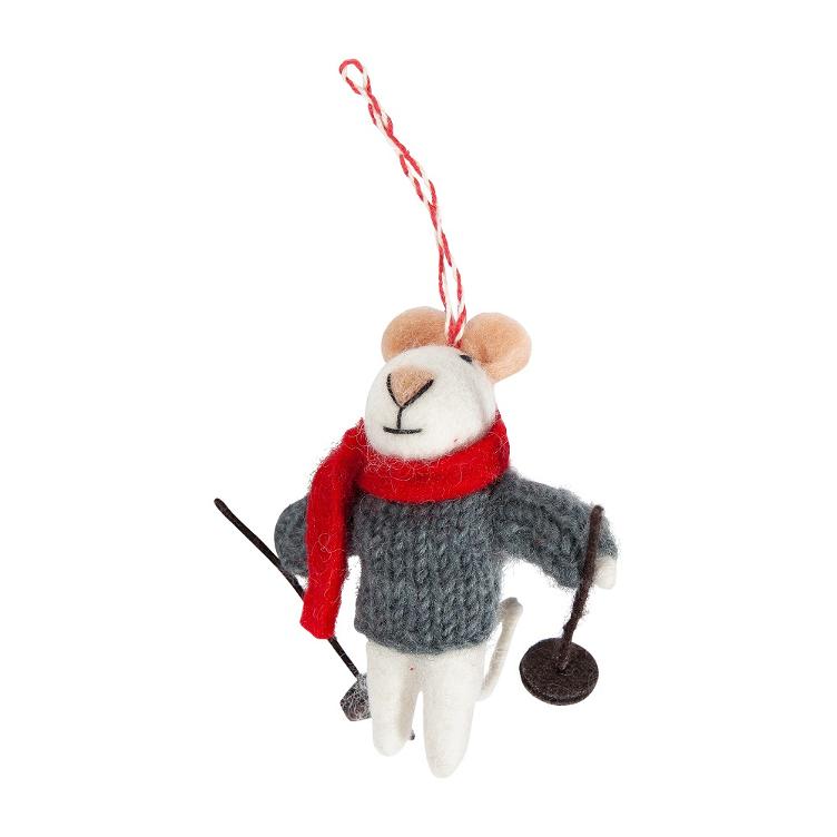 Filz Hänger Skiing Mouse