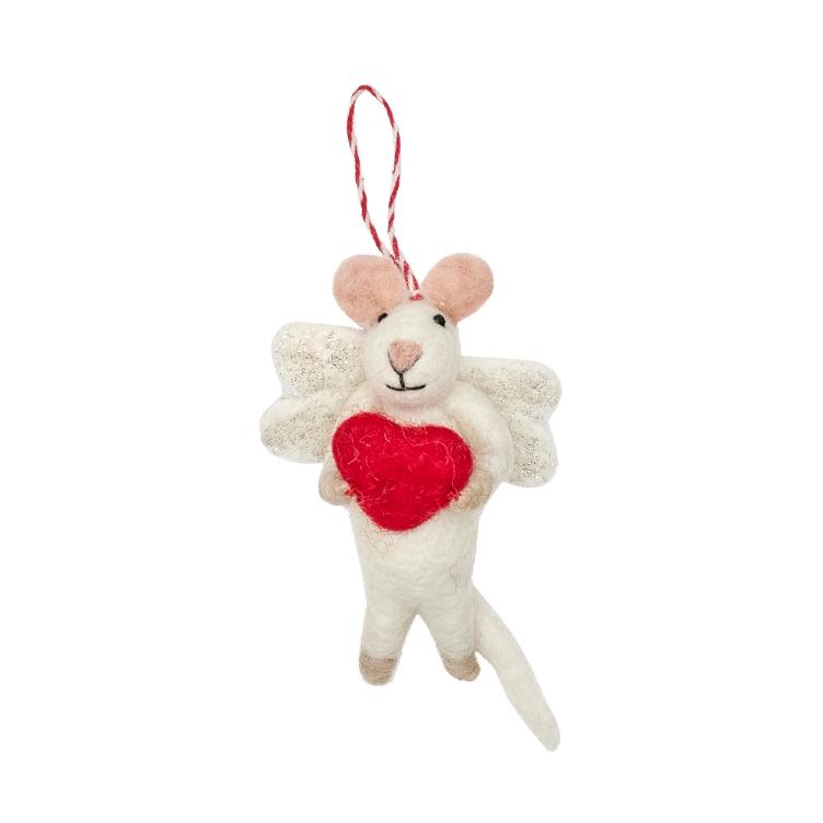 Filz Hänger Heart Mouse