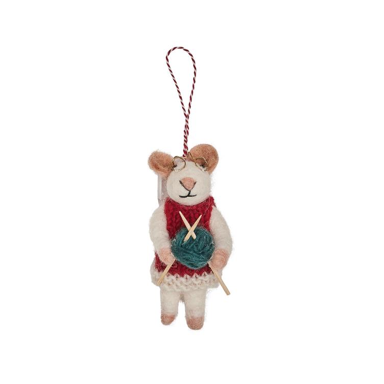 Filz Hänger Knitting Ball Mouse