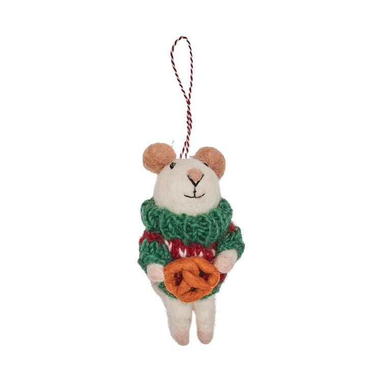 Filz Hänger Brezel Mouse