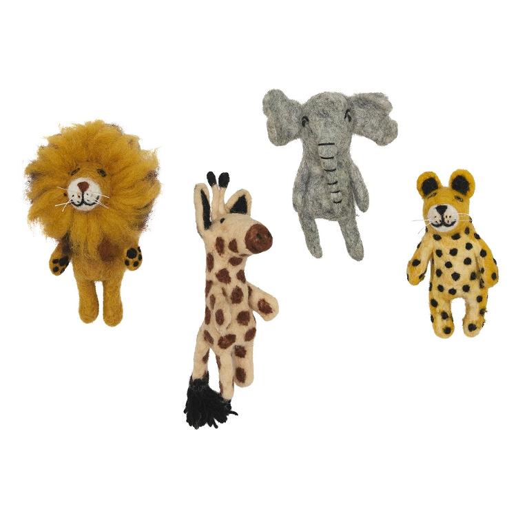 Fingerpuppen Safari 4er Set