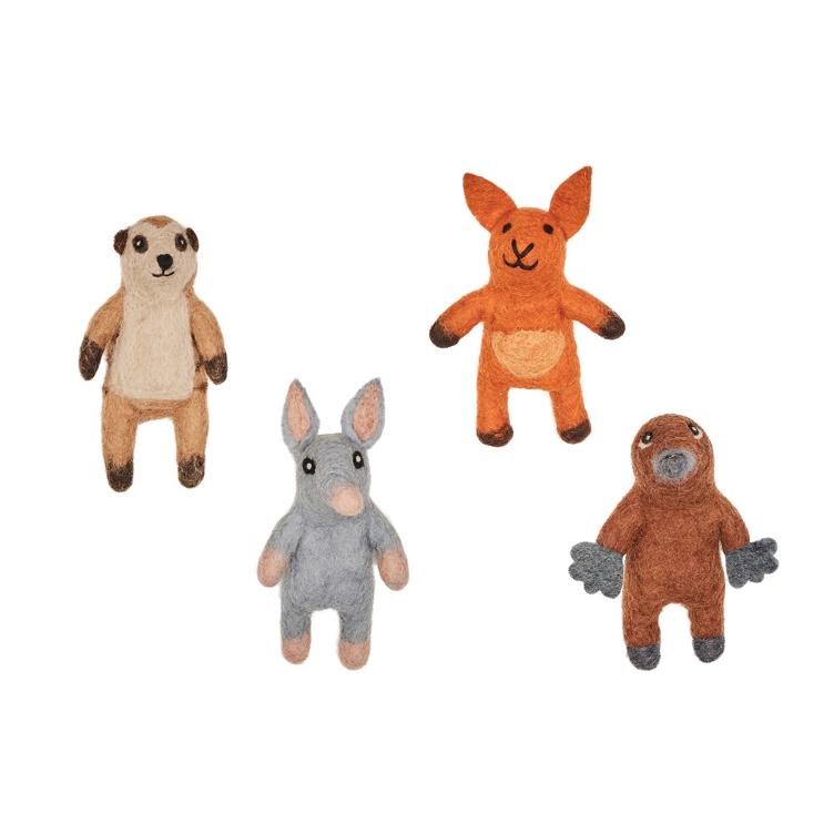 Fingerpuppen Exotic 4er Set