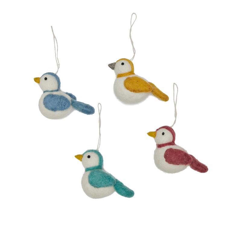 Filz Hänger Duck Bird 4er Set