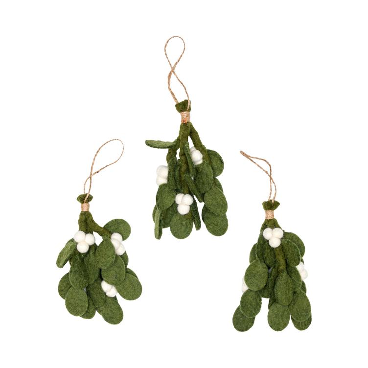Filz Hänger Mistletoe 3er Set