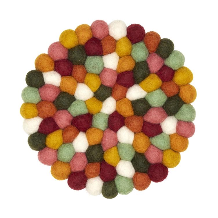 Filz Untersetzer rund Earthy Tones