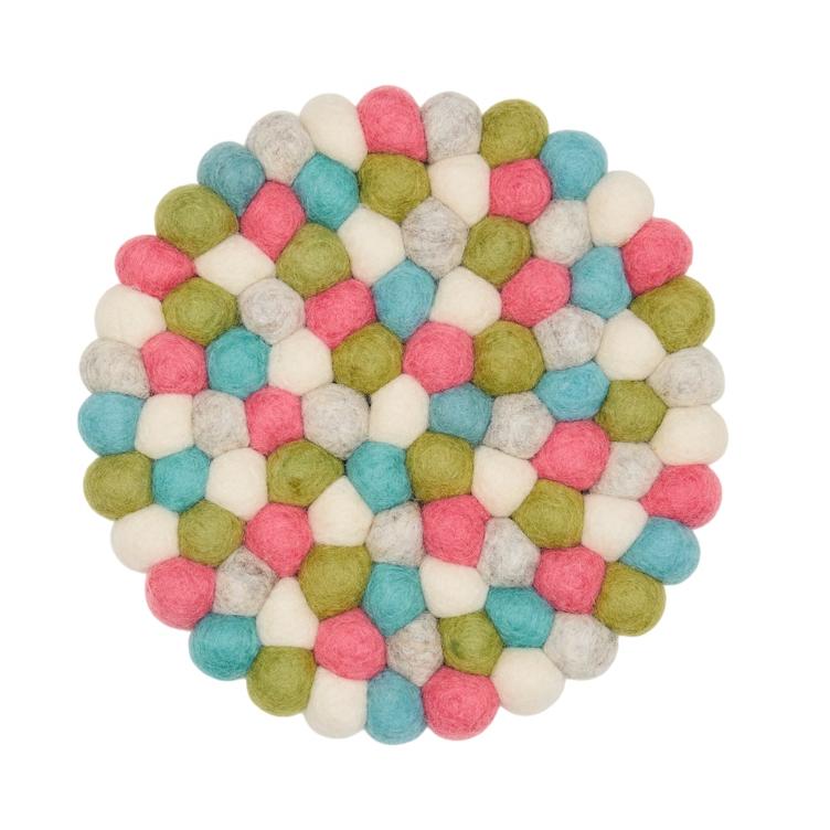 Filz Untersetzer rund Spring Tones