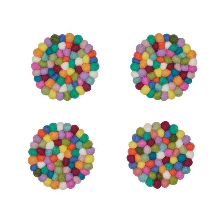 Filz Untersetzer Miniballs 4er Set