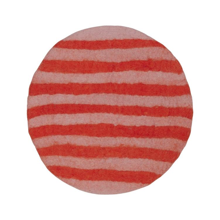 Filz Sitzkissen Large Stripes