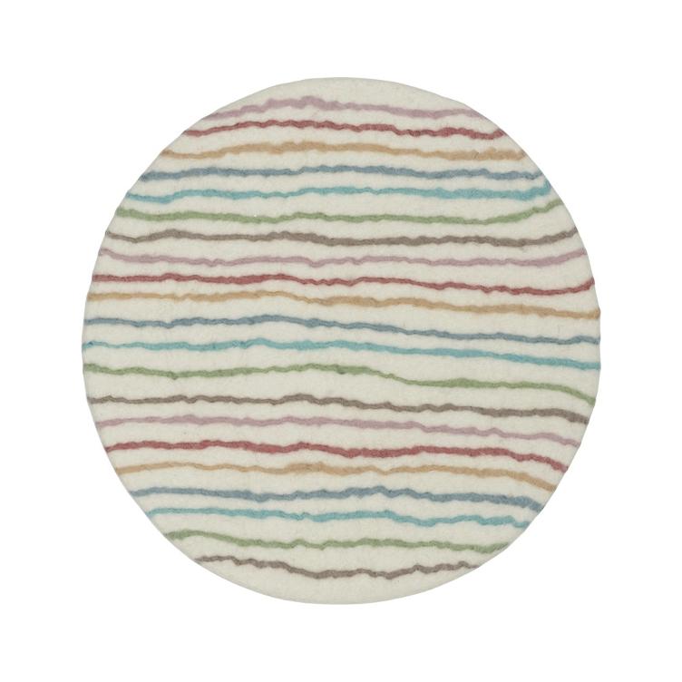Filz Sitzkissen Rainbow Stripes