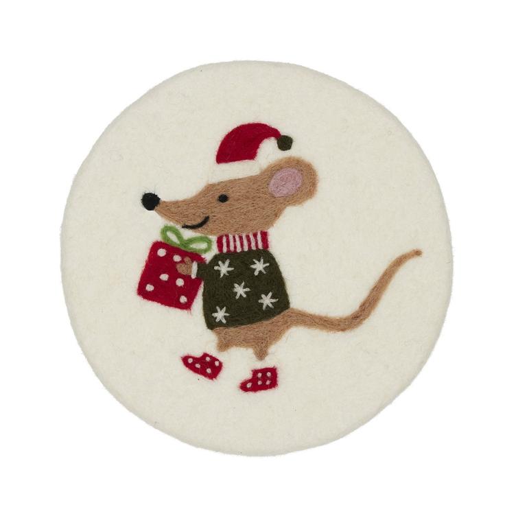 Filz Untersetzer Mouse