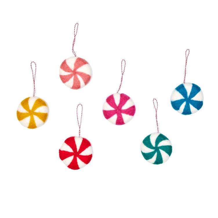 Filz Hänger Round Candy 6er Set