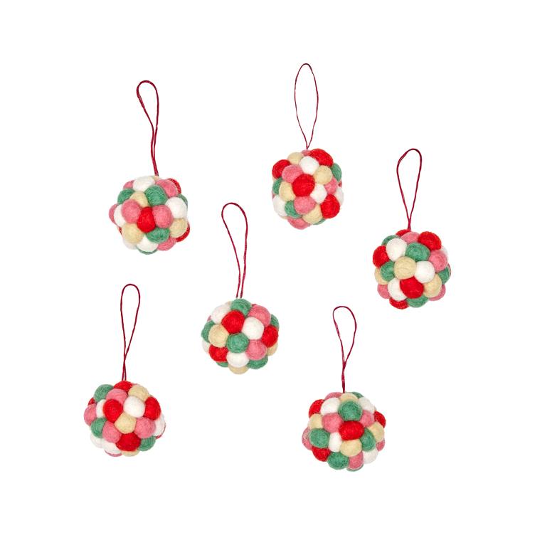 Filz Hänger Miniball 6er Set