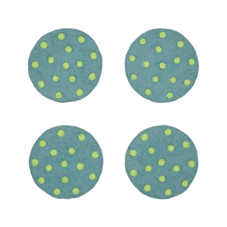 Filz Untersetzer Polka Dot 4er Set