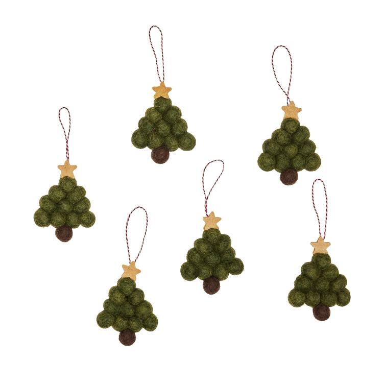 Filz Hänger Mini Tree 6er Set