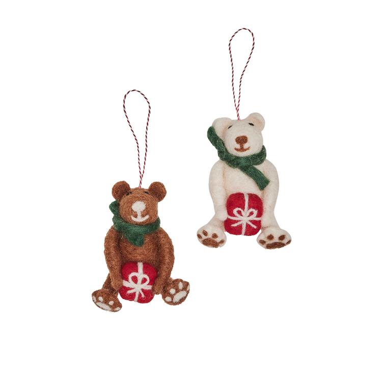 Filz Hänger Bear Duo 2er Set