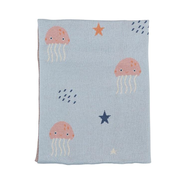 Strickdecke Smiling Jellyfish