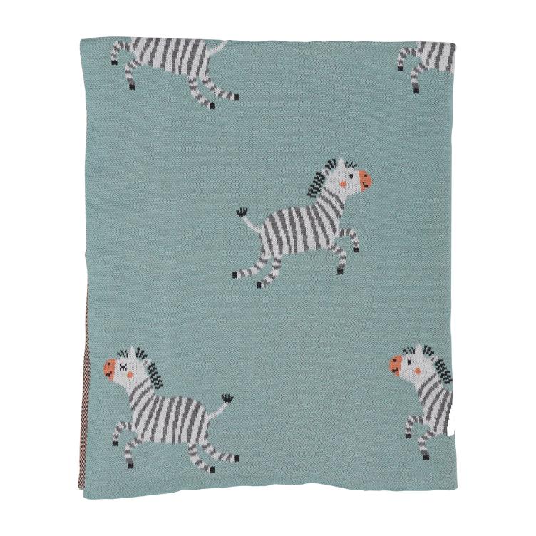 Strickdecke Running Zebra