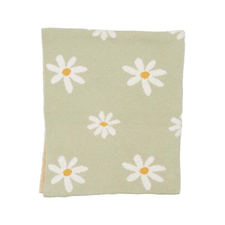 Strickdecke Fluffy Daisy