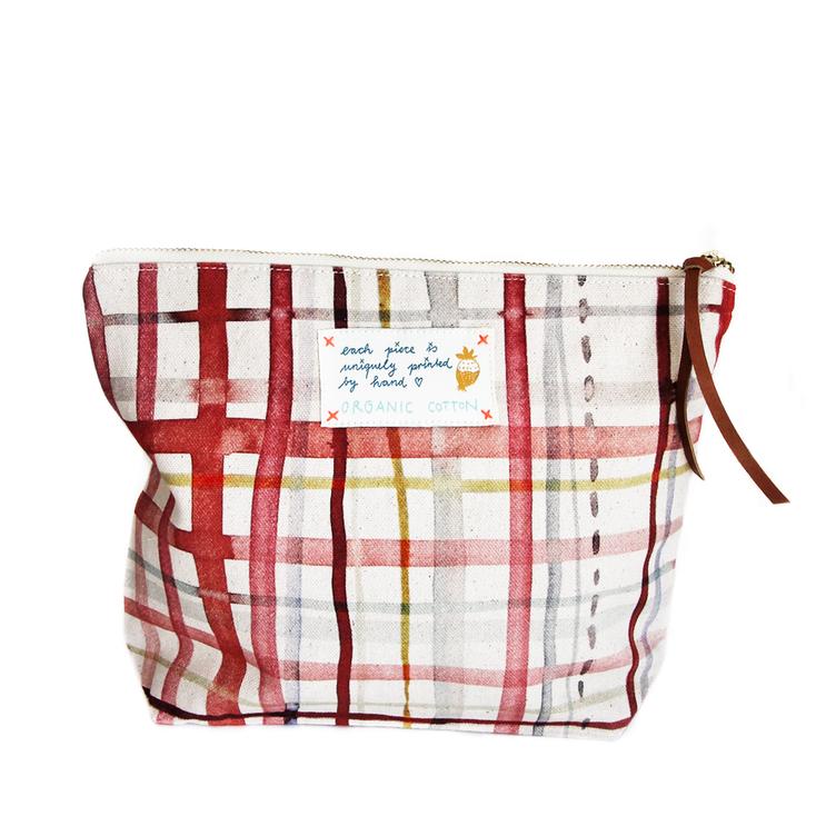 Beutel gross My Red Check