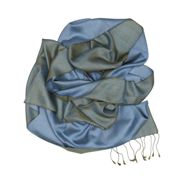 Seidenschal Bicolor