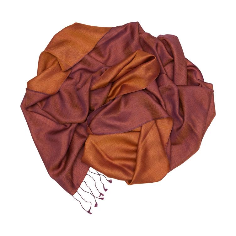 Seidenschal Bicolor